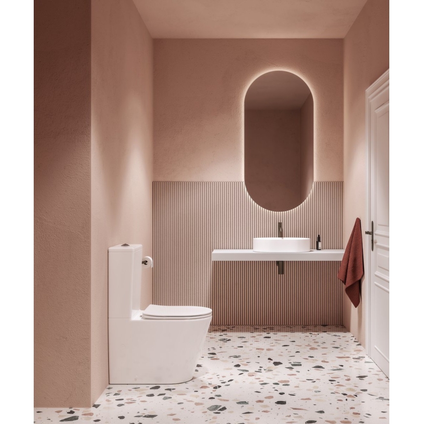 Ravak X01872 - komplektinis WC be apvado su SoftClose dangčiu ELEGANT keramika/balta