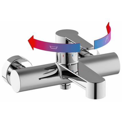 Ravak X070115 - vonios maišytuvas PURI blizgus chromas