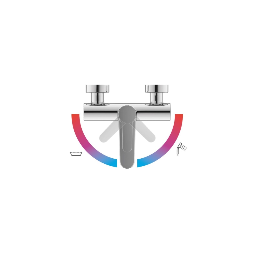 Ravak X070115 - vonios maišytuvas PURI blizgus chromas