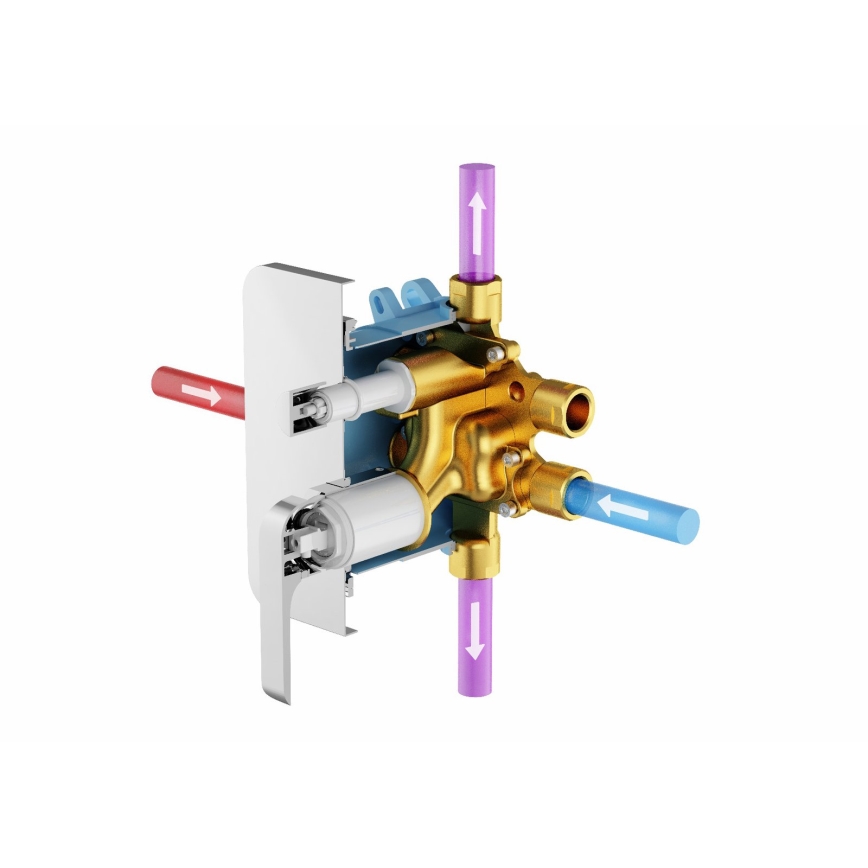 Ravak X070139 - Pagrindinis korpusas, skirtas įmontuojamiems maišytuvams R-BOX VARI 13,9x14,6 cm