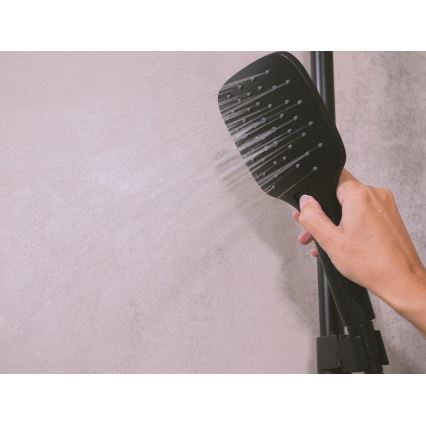 Ravak X070443 - dušo komplektas su termostatiniu maišytuvu FLAT, matinė juoda