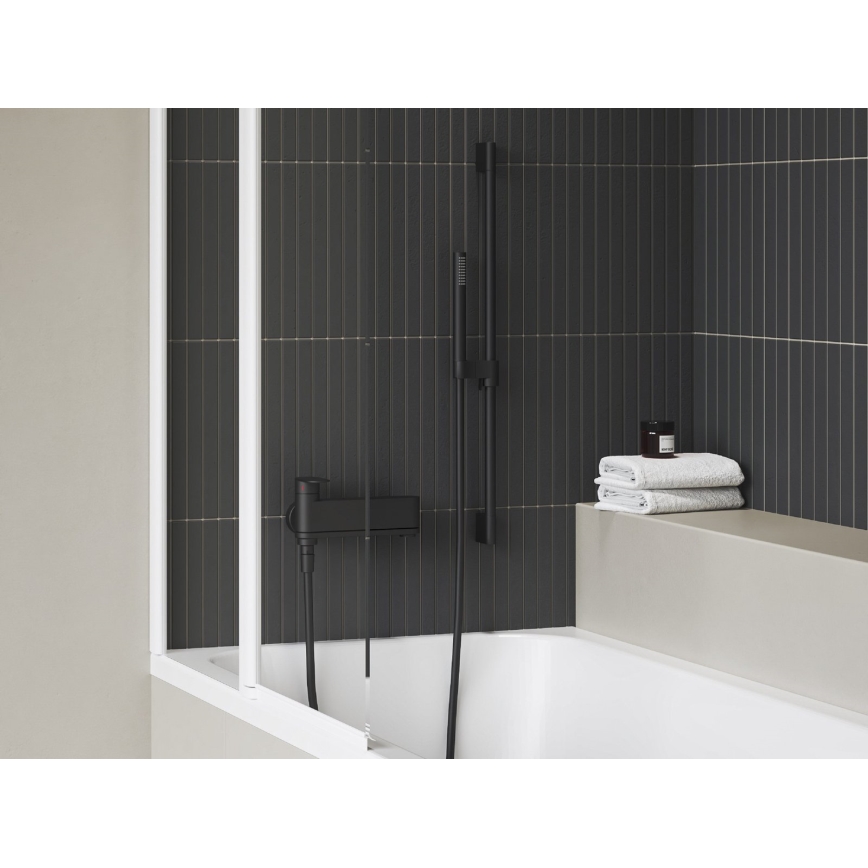 Ravak X070463 - vonios maišytuvas CHROME juodas