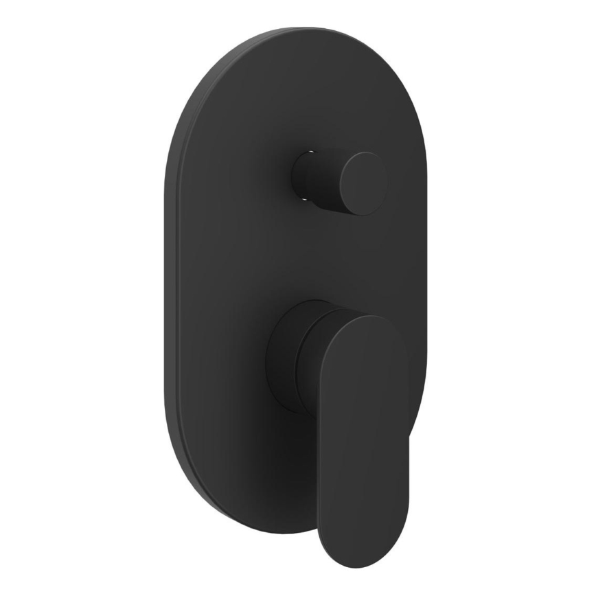 Ravak X070466 - Potinkinis dušo maišytuvas CHROME, juodas