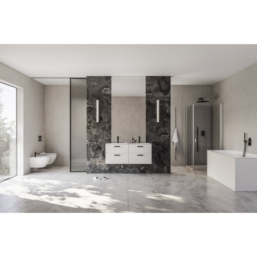 Ravak X070466 - Potinkinis dušo maišytuvas CHROME, juodas