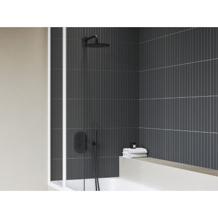 Ravak X070469 - Termostatinis dušo maišytuvas potinkiniam montavimui CHROME juodas