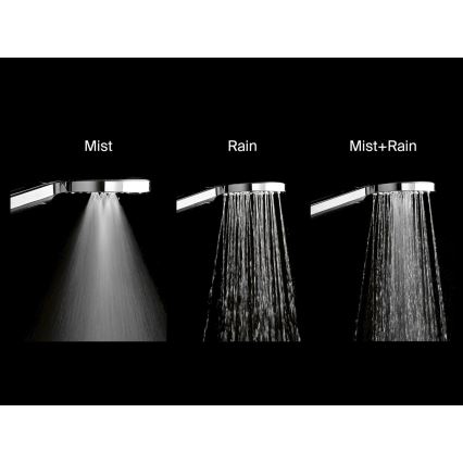 Ravak X07P233 - FLAT rankinė dušo galvutė su mygtuku, blizgus chromas