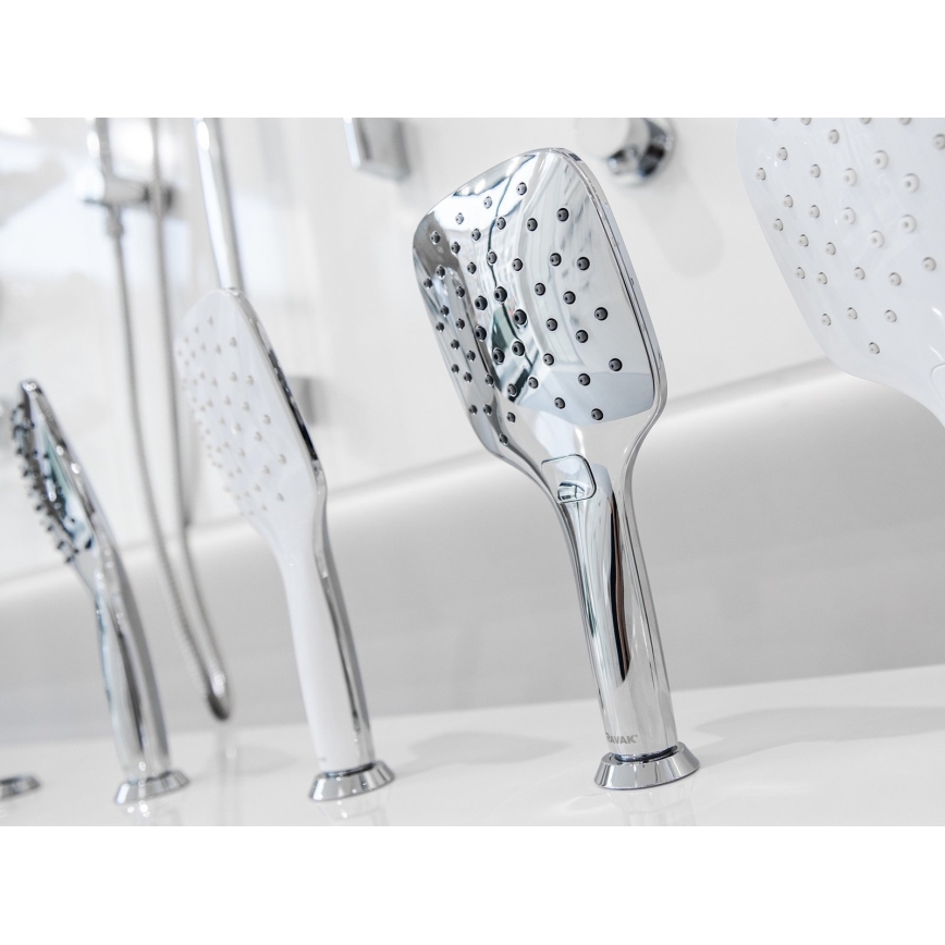 Ravak X07P348 - Rankinė dušo galvutė su mygtuku, blizgus chromas