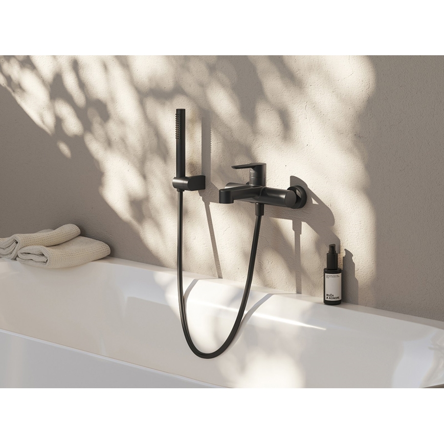 Ravak X07P568 - 150 cm plastikinė dušo žarna, juodos spalvos