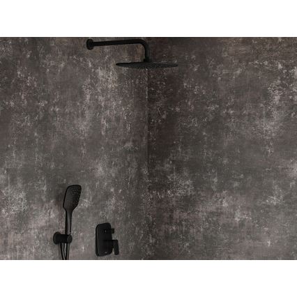 Ravak X07P569 - juoda rankinė dušo galvutė su mygtuku