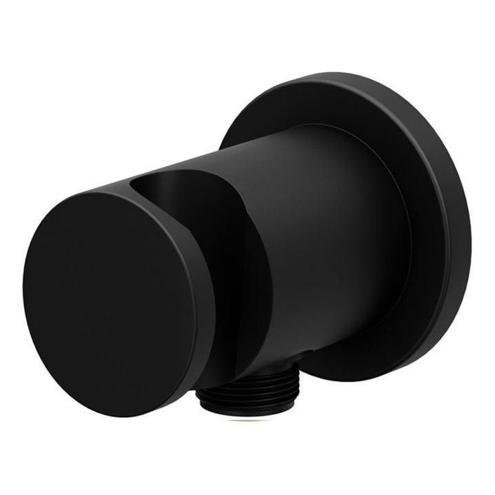 Ravak X07P572 - Dušo laikiklis su vandens išvedimu 7,8x6 cm juodas