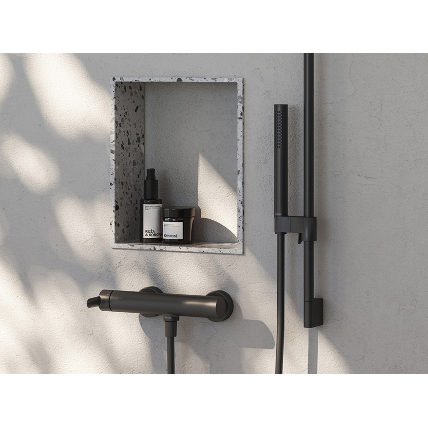 Ravak X07P573 - Rankinė dušo galvutė AIR juoda