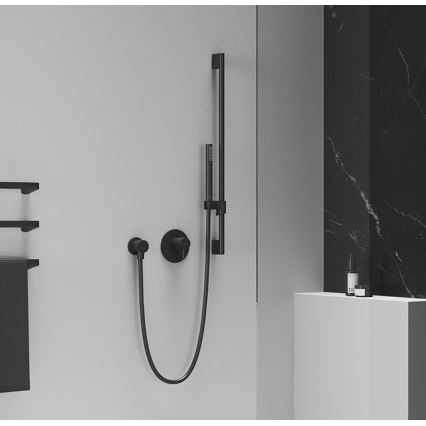 Ravak X07P670 - rankinė dušo galvutė, matinė juoda