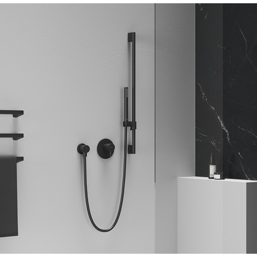 Ravak X07P670 - rankinė dušo galvutė, matinė juoda