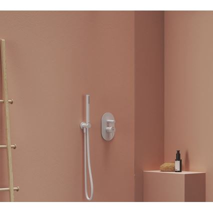 Ravak X07P682 - Rankinė dušo galvutė, matinė balta