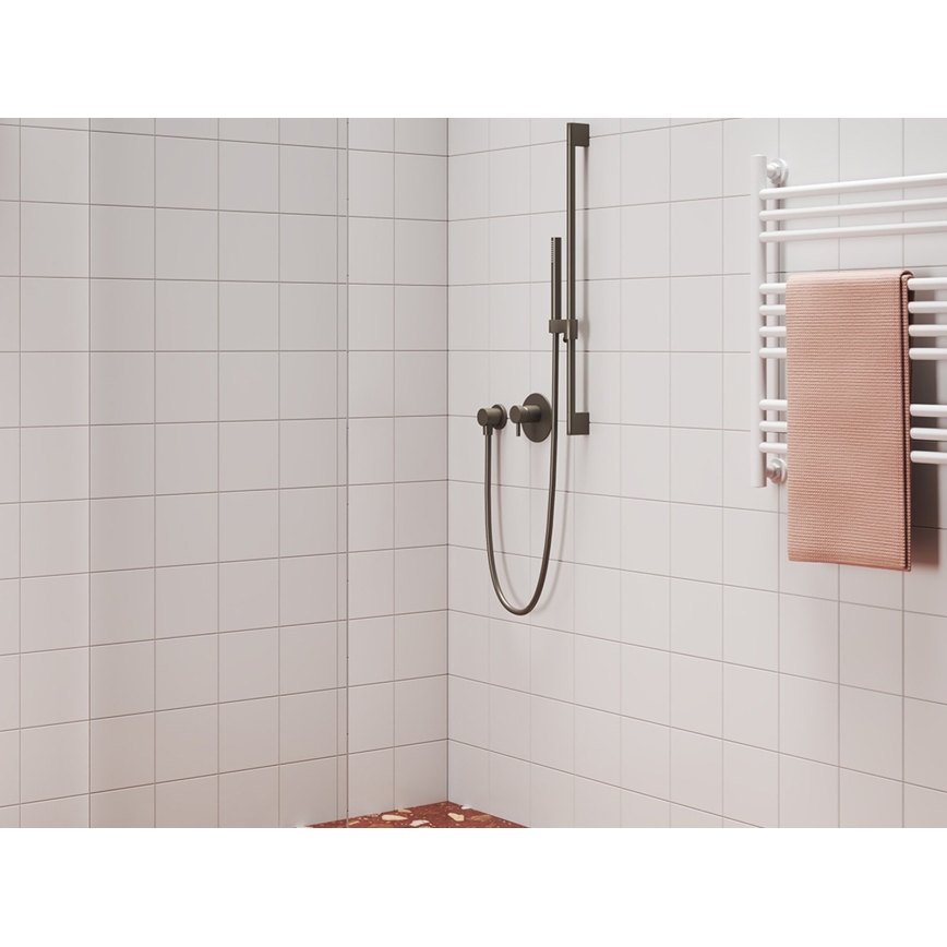 Ravak X07P694 - Rankinė dušo galvutė, šlifuotas grafitas