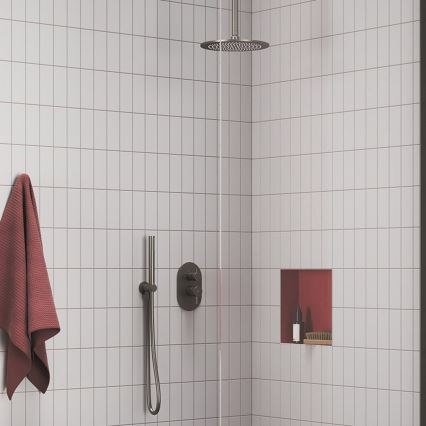 Ravak X07P694 - Rankinė dušo galvutė, šlifuotas grafitas