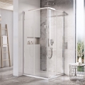 Ravak X1LM70C00Z1 - Keturių dalių kampinė dušo kabina BLIX SLIM 90x90 cm, blizgus chromas