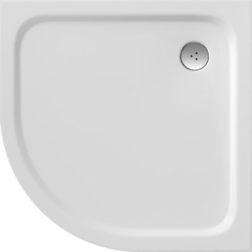 Ravak XA244401010 - Ketvirčio apskritimo dušo padėklas ELIPSO 80x80 cm baltas