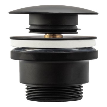 REA-A5216 - Praustuvo CLICK-CLACK uždarymas, skersmuo 6,4 cm, juodas