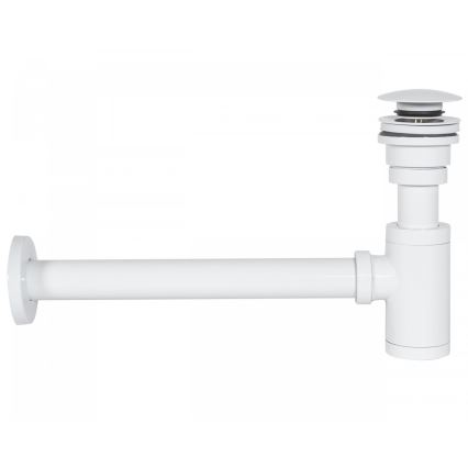 REA-A6952 - Praustuvo sifonas su CLICK-CLACK išleidimo sistema, skersmuo 6,4 cm, baltas