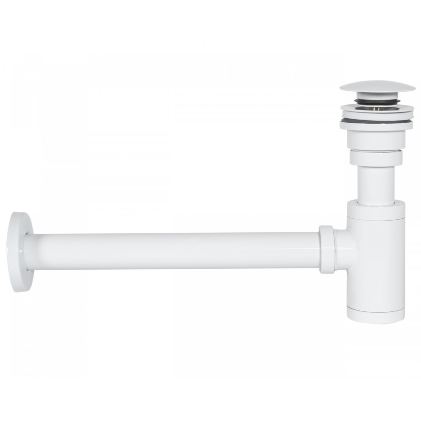 REA-A6952 - Praustuvo sifonas su CLICK-CLACK išleidimo sistema, skersmuo 6,4 cm, baltas
