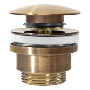 REA-A8110 - Praustuvo CLICK-CLACK išleidimo vožtuvas, Ø 6,4 cm, aukso spalvos