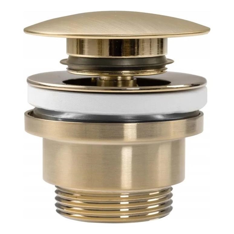 REA-A8585 - Praustuvo išleidimo vožtuvas CLICK-CLACK Ø 6,4 cm, šlifuota auksinė