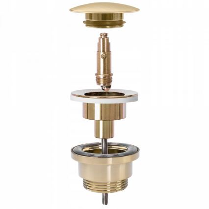 REA-A8585 - Praustuvo išleidimo vožtuvas CLICK-CLACK Ø 6,4 cm, šlifuota auksinė