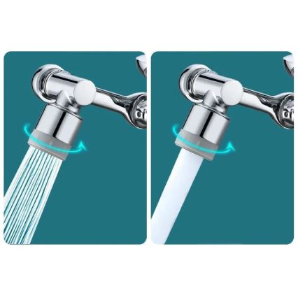 REA-B0660 - Sukamas antgalis praustuvo maišytuvui, blizgus chromas