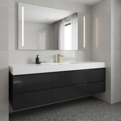 REA-B0976 - Praustuvo maišytuvas ARLO, 17 cm, šlifuotos aukso spalvos