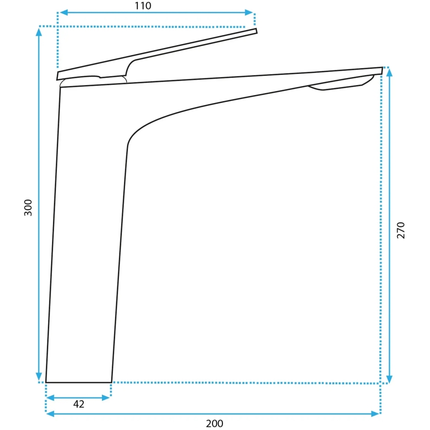 REA-B1127 - Praustuvo maišytuvas AVALON 30 cm auksinis