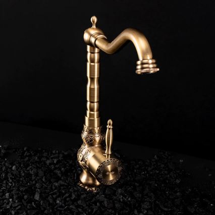 REA-B2500 - praustuvo maišytuvas VENICE RETRO, 32 cm, šlifuoto aukso