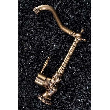 REA-B2500 - praustuvo maišytuvas VENICE RETRO, 32 cm, šlifuoto aukso