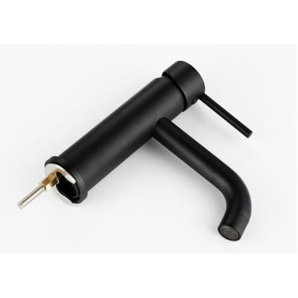 REA-B4102 - Praustuvo maišytuvas LUNGO 16,5 cm juodas