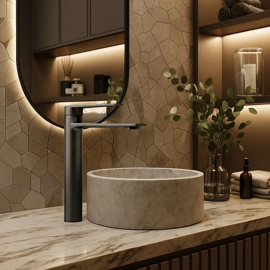 REA-B4584 - Titaninis praustuvo maišytuvas STORM 29,5 cm