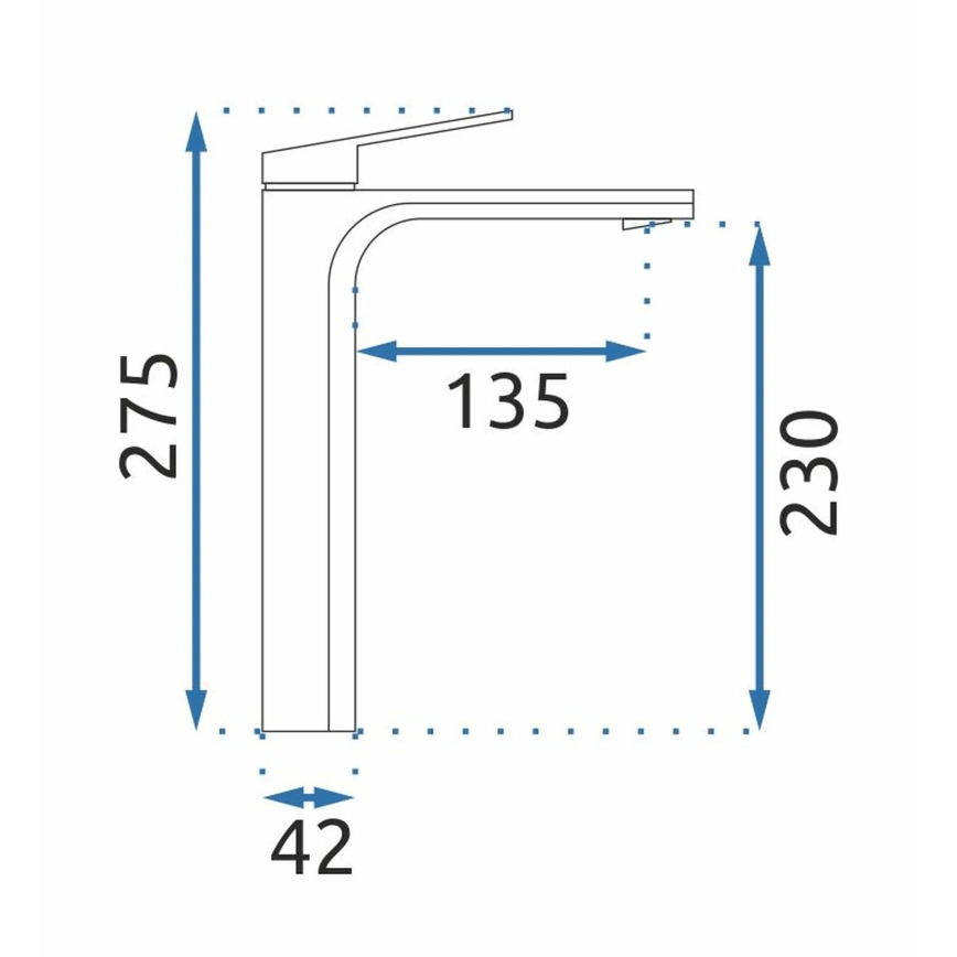 REA-B4895 - Praustuvo maišytuvas MARCO 27,5 cm šlifuoto aukso