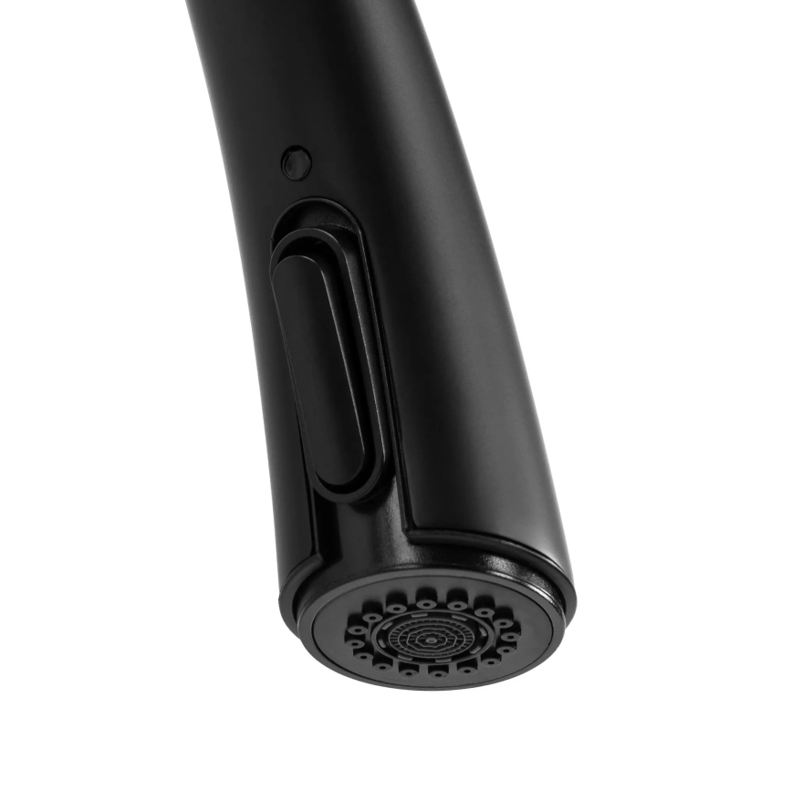 REA-B5313 - Plautuvės maišytuvas su ištraukiamu purkštuku ROSS 43 cm juodas