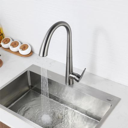 REA-B5314 - Virtuvinis maišytuvas su ištraukiama purškimo galvute ROSS 43 cm nikelis