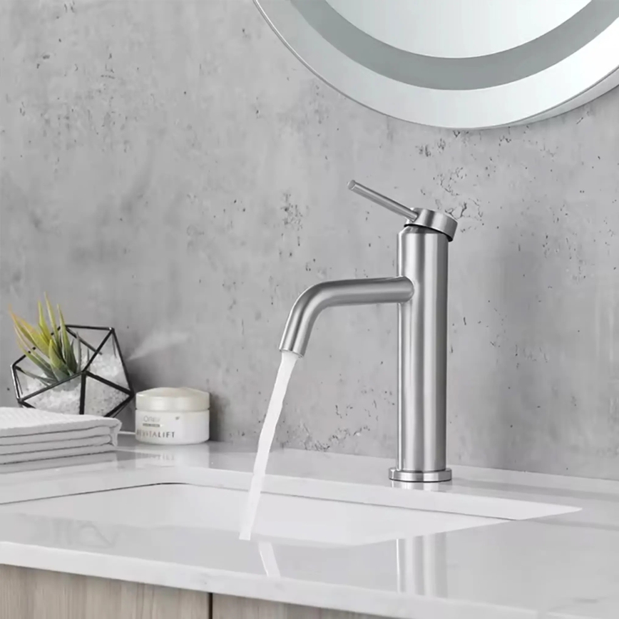 REA-B5324 - Praustuvo maišytuvas CLIF 20,5 cm šlifuotas plienas