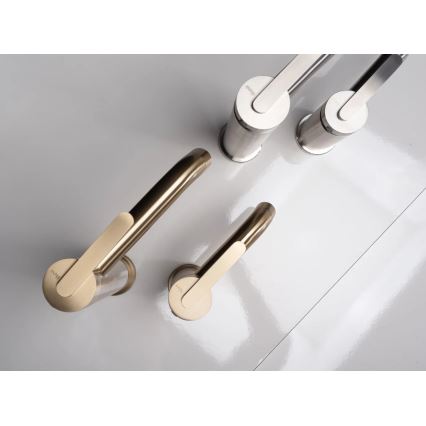 REA-B5509 - Praustuvo maišytuvas ONTARIO 30 cm šlifuoto aukso spalvos