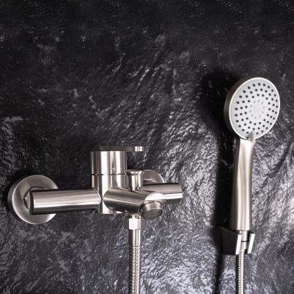 REA-B5514 - Vonios rinkinys su maišytuvu ONTARIO, šlifuotas plienas