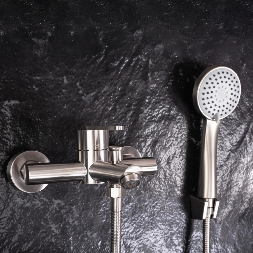 REA-B5514 - Vonios rinkinys su maišytuvu ONTARIO, šlifuotas plienas