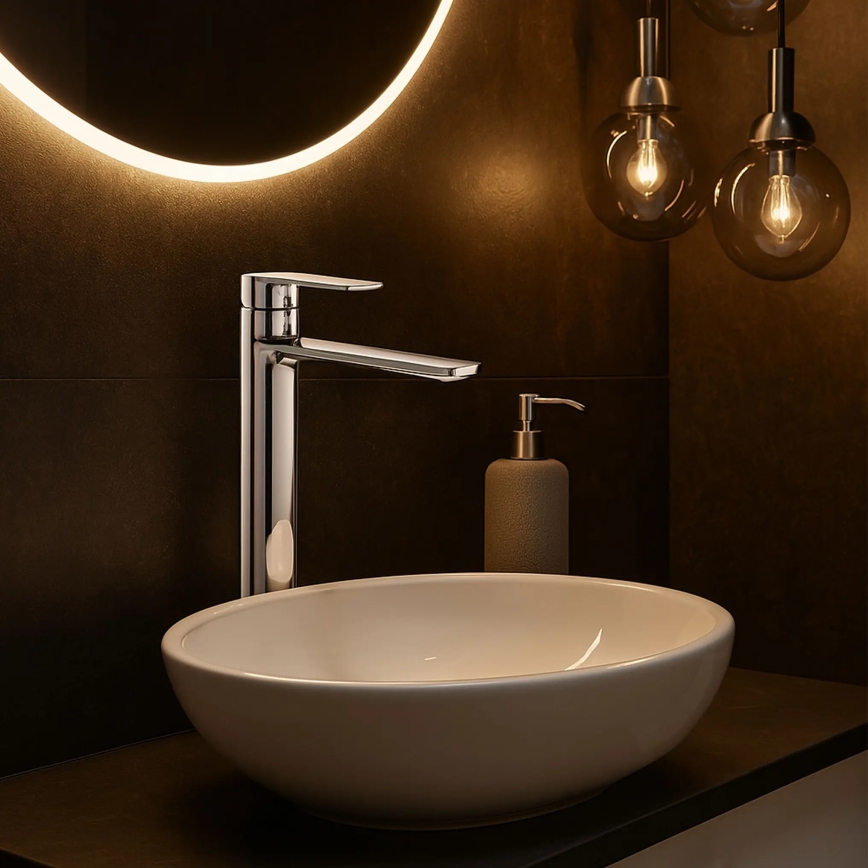 REA-B6203 - Praustuvo maišytuvas STORM 29,5 cm blizgus chromas