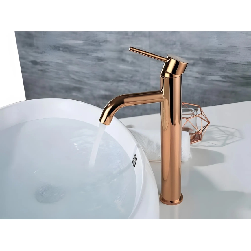 REA-B6321 - Praustuvo maišytuvas LUNGO 28 cm rožinio aukso