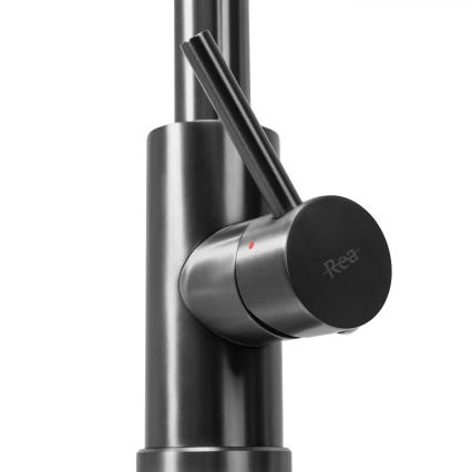 REA-B7437 - Plautuvės maišytuvas su ištraukiama purškimo galvute FRESH, 45 cm, titaninis