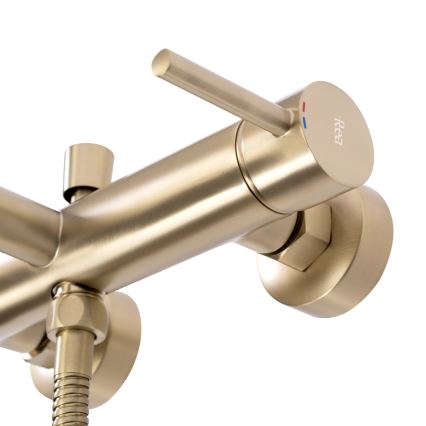 REA-B8010 - LUNGO vonios komplektas, šlifuoto aukso