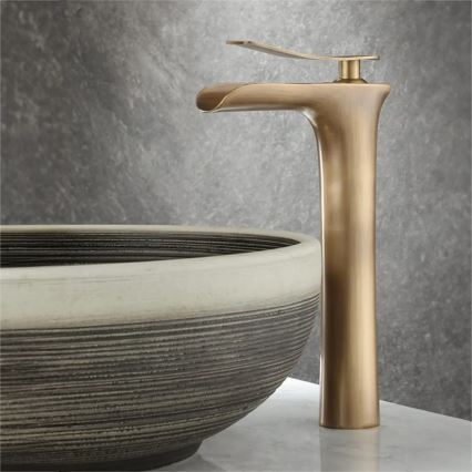 REA-B8120 - praustuvo maišytuvas LAGUNA, 30 cm, šlifuoto aukso