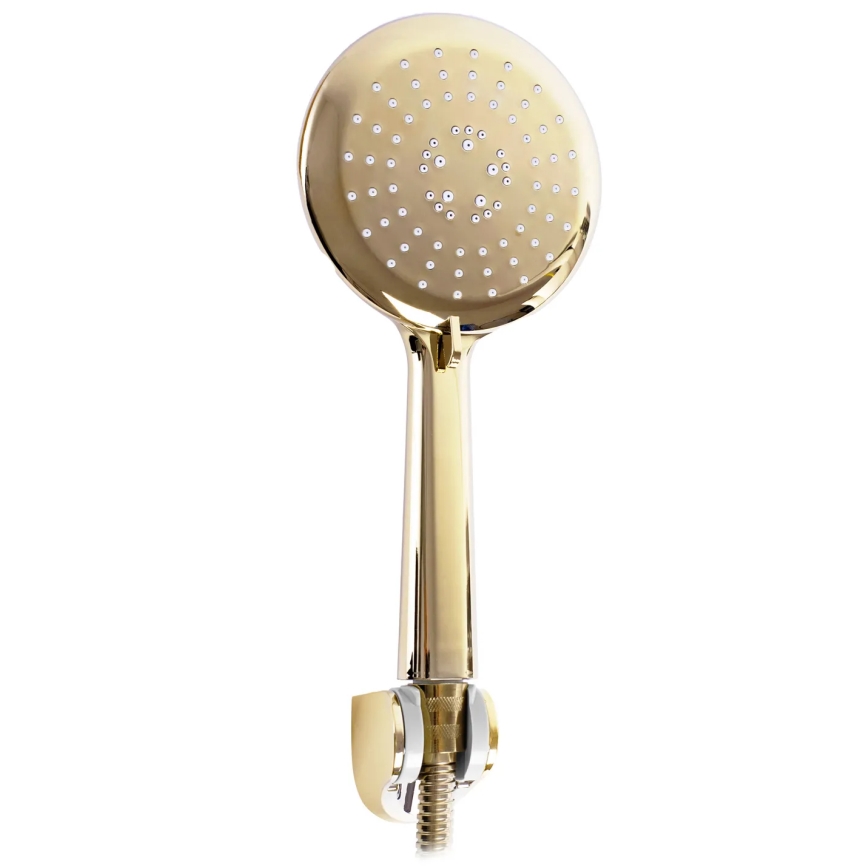 REA-B9932 - BLOOM vonios komplektas, matinė balta/auksinė