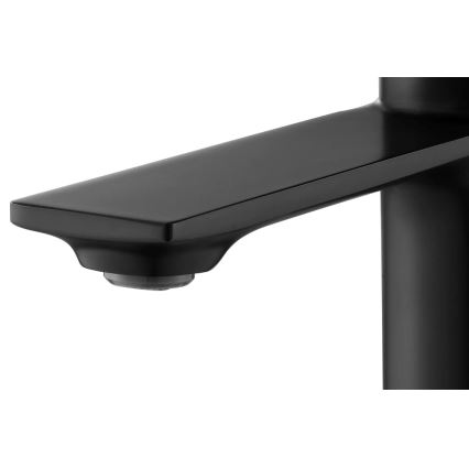 REA-B9987 - Praustuvo maišytuvas STORM 16,5 cm juodos/auksinės spalvos