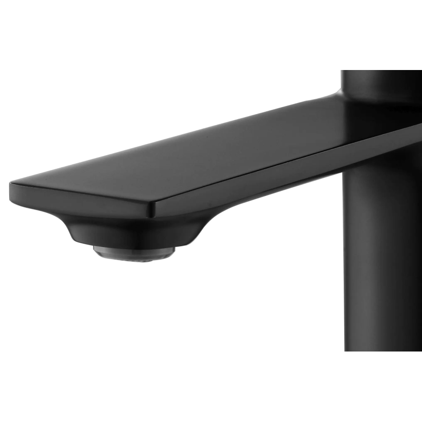 REA-B9987 - Praustuvo maišytuvas STORM 16,5 cm juodos/auksinės spalvos